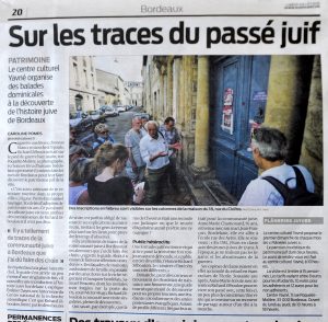 article sud ouest flâneries juives